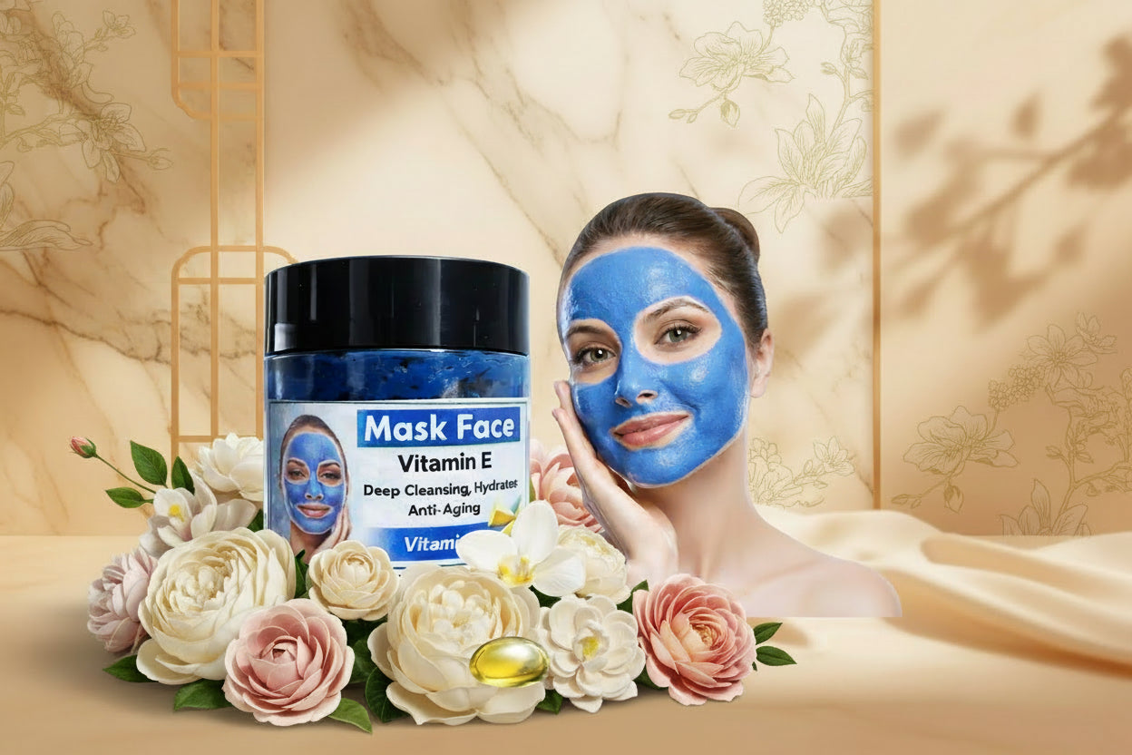 Vitamin E Blue Face Mask – Deep Cleansing & Anti-Aging
